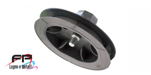 Puleggia in plastica con calotta per rullo ø 40 perno 10